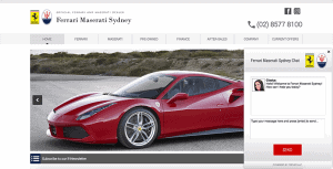 Drive Chat Ferrari widget